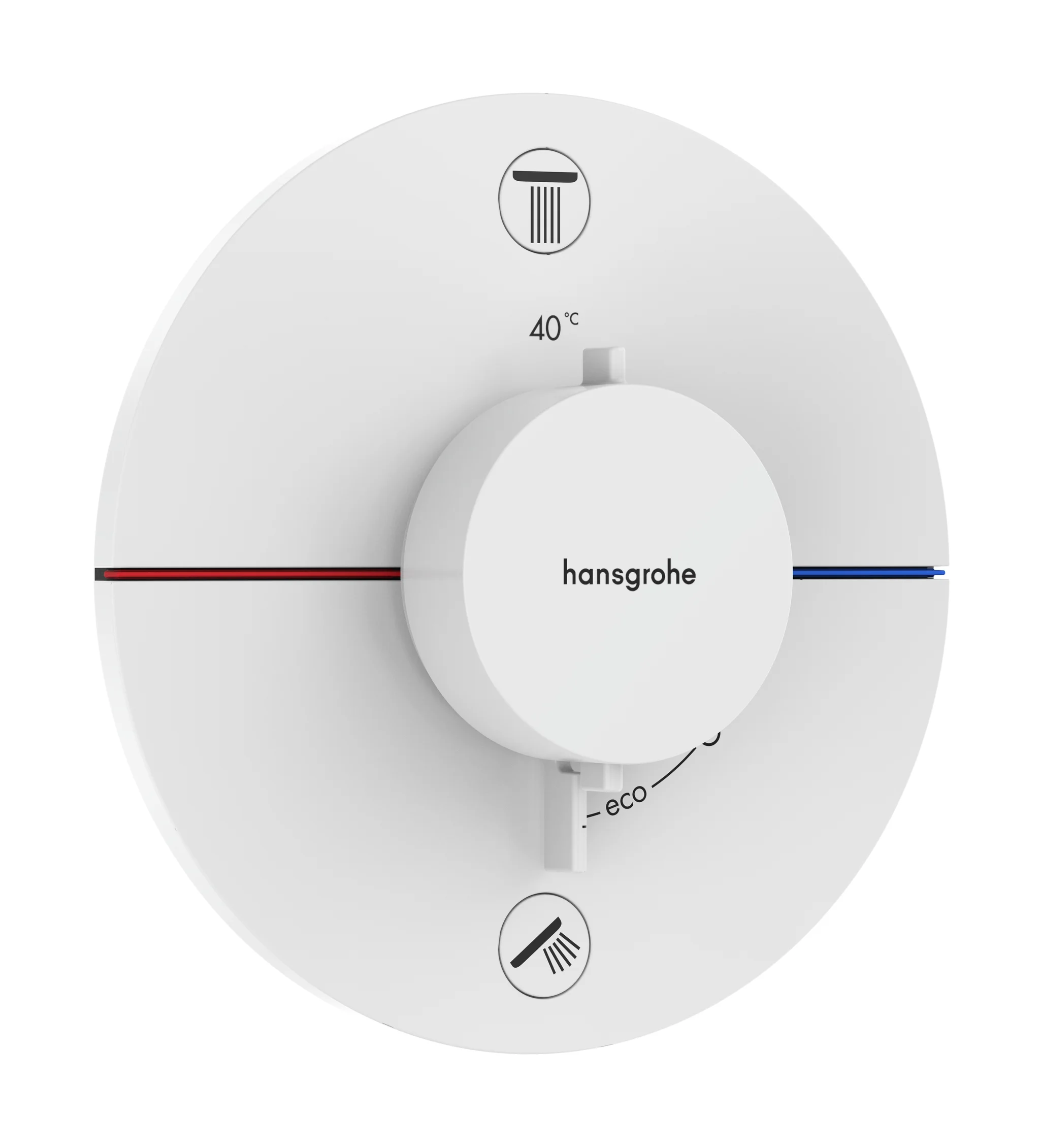 Hansgrohe ShowerSelect Comfort S Thermostat Unterputz, 2 Verbraucher, Mattweiß, mit integrierter Sicherungskombination EN 1717 Hansgrohe ShowerSelect Comfort S Thermostat Unterputz, 2 Verbraucher, Mattweiß, mit integrierter Sicherungskombination EN 1717