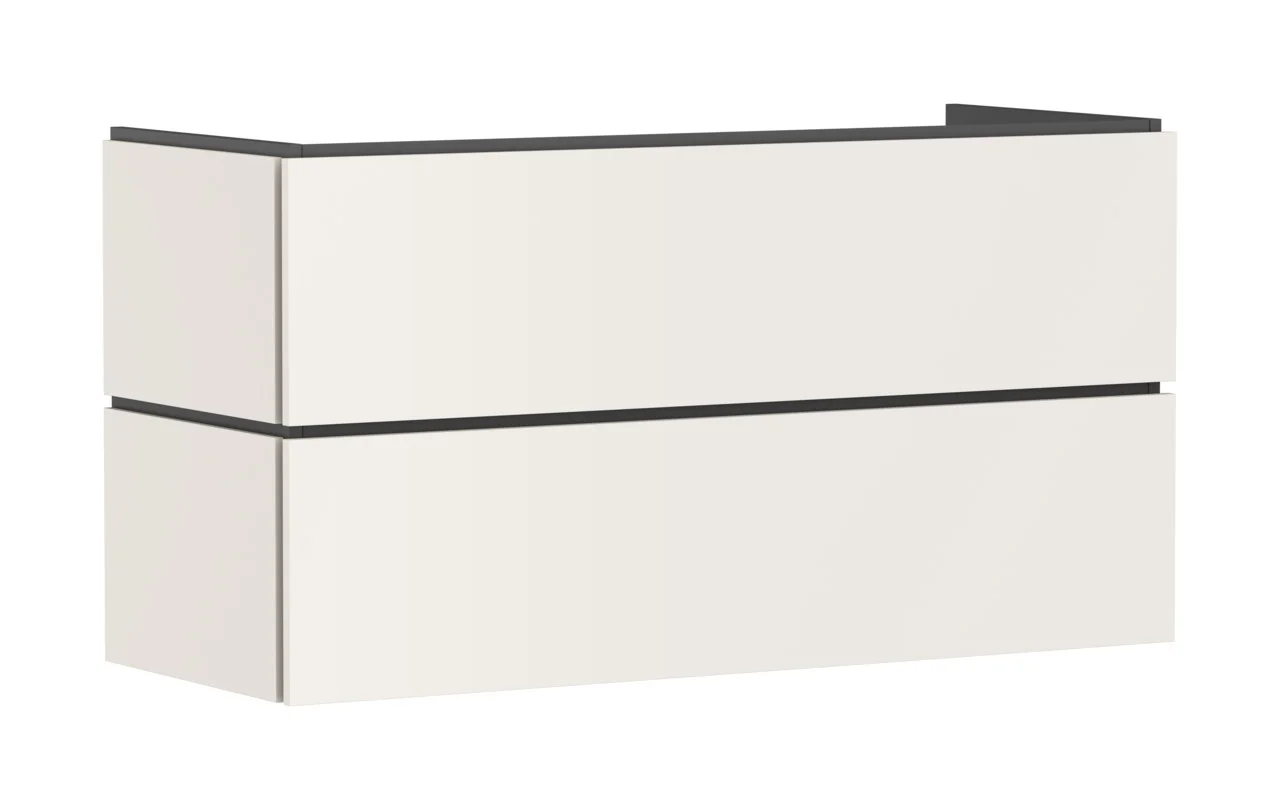 Hansgrohe Waschtischunterschrank Xilesa E Sandbeige Matt, 1180x470 mm, 2 Schubkästen, Vollauszug, SoftClose, wandmontiert Hansgrohe Waschtischunterschrank Xilesa E Sandbeige Matt, 1180x470 mm, 2 Schubkästen, Vollauszug, SoftClose, wandmontiert