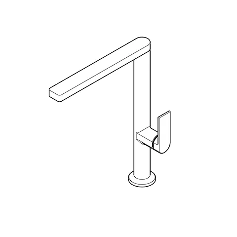 Kludi-QORD Spültisch-Einhandmischer seitl. Bedienung Tiefmattschwarz Kludi-QORD Spültisch-Einhandmischer seitl. Bedienung Tiefmattschwarz