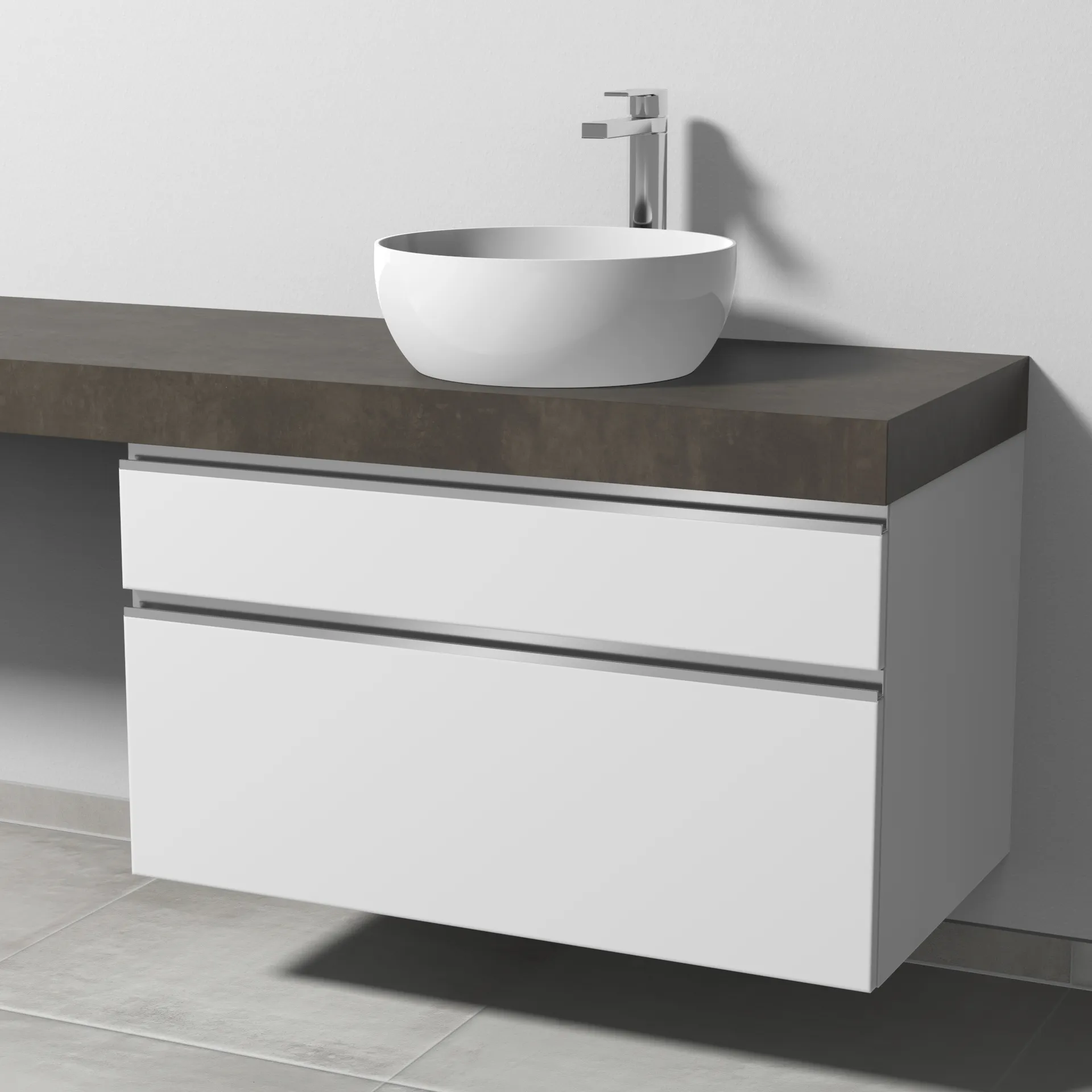 Sanipa Waschtischunterschrank „2morrow“ 900 × 510 × 520 mm in Weiß (matt)