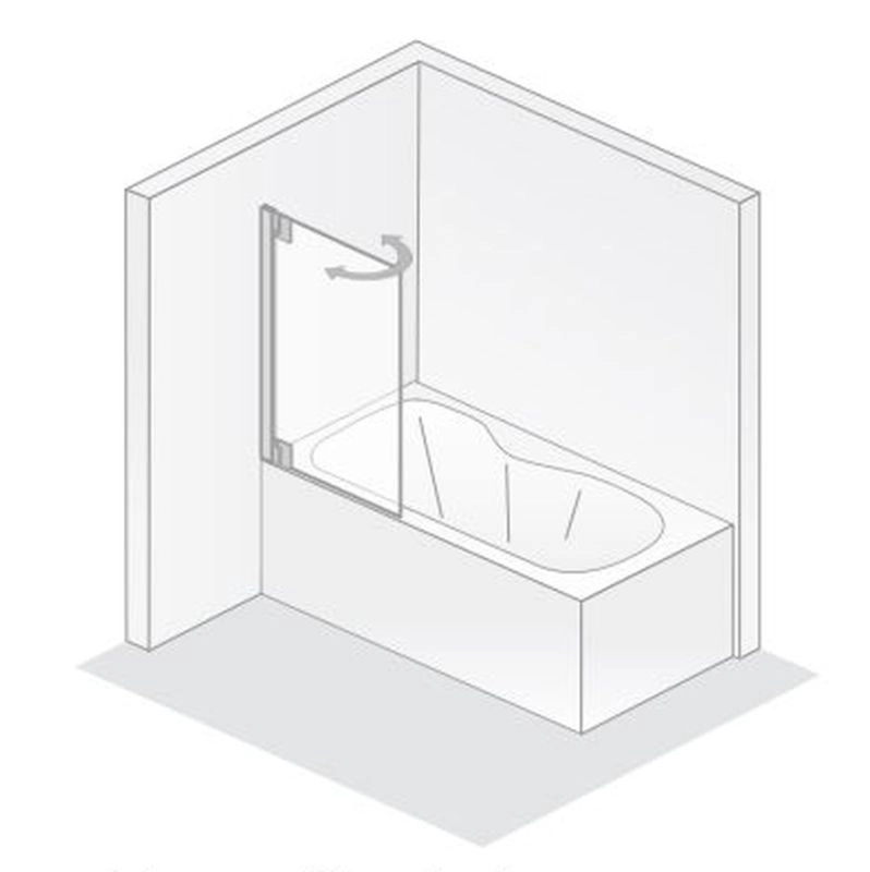 HSK Badewannenaufsatz pendelbar 1-teilig „K2P“ Glas Klar hell, Profile Chromoptik (Alu Hochglanz poliert), Scharniere nicht pendelbar, H: 1400 mm HSK Badewannenaufsatz pendelbar 1-teilig „K2P“ Glas Klar hell, Profile Chromoptik (Alu Hochglanz poliert), Scharniere nicht pendelbar, H: 1400 mm