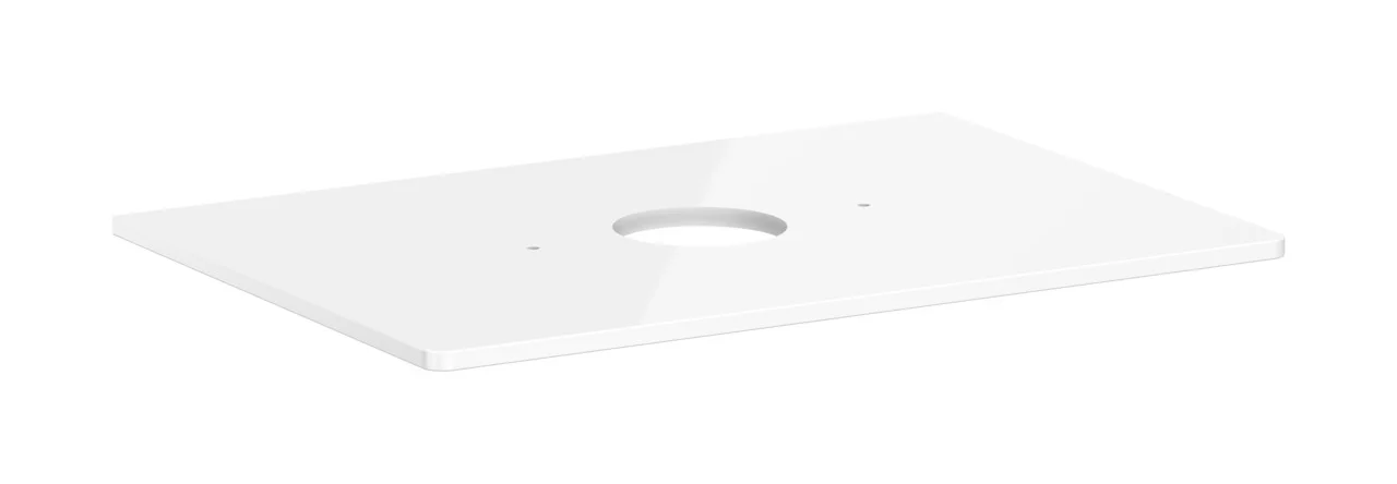 Hansgrohe Xelu Q Konsole, 780x540 mm, mittiger Beckenausschnitt, weiß hochglänzend