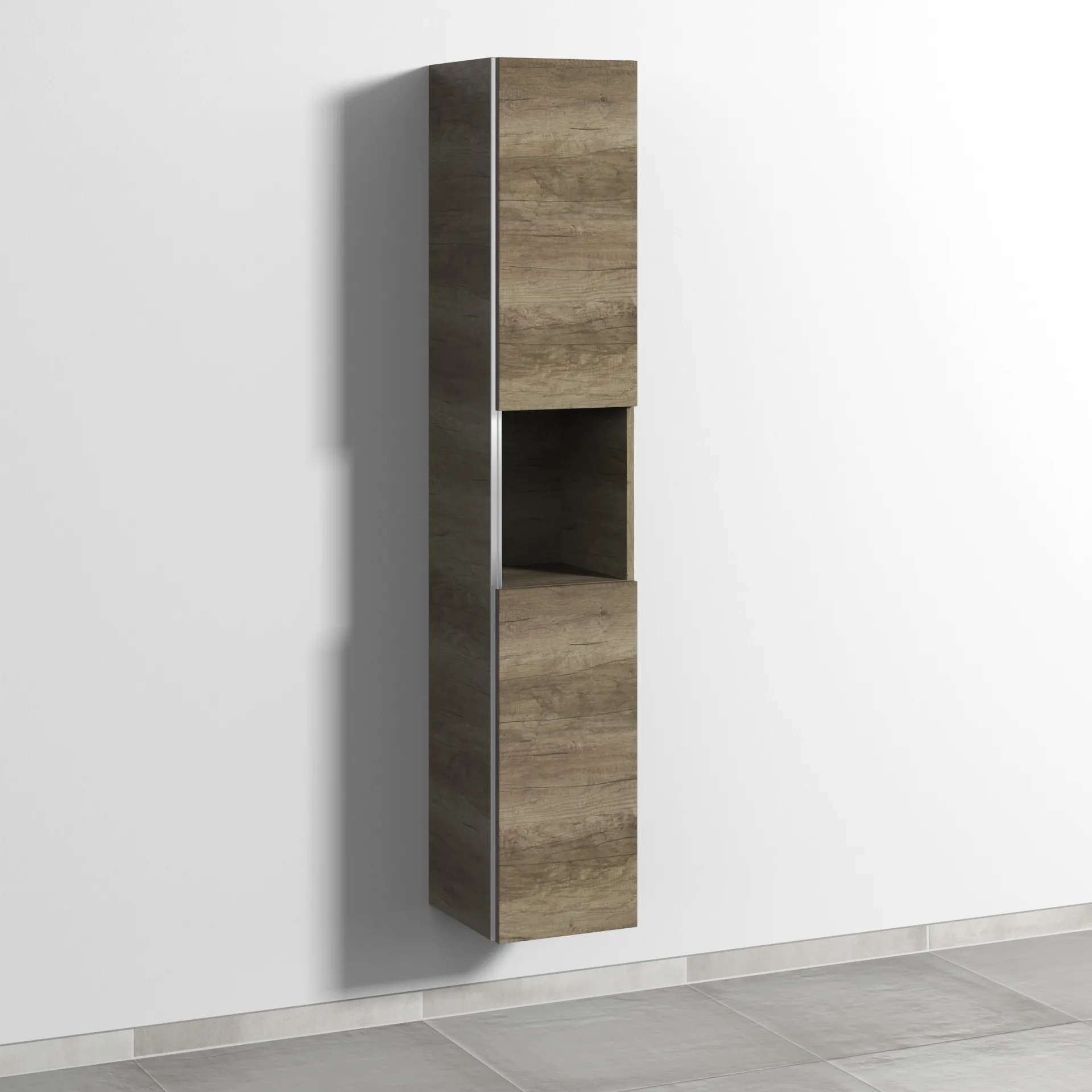 Sanipa Hochschrank „3way“ 300 × 1700 × 345 mm Anschlag rechts, in Eiche Nebraska, Anschlag rechts