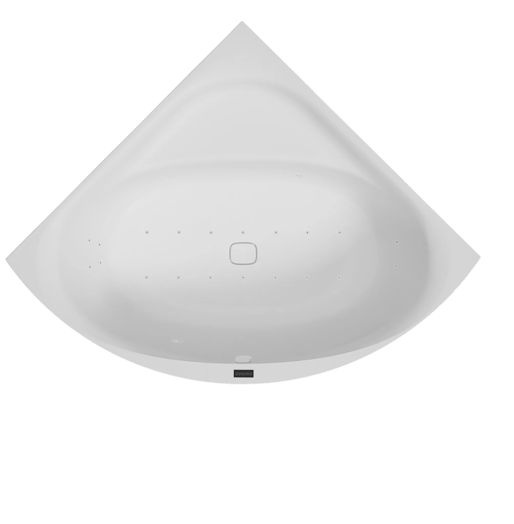 Hoesch Whirlwanne „iSensi“ Monolith mit Airsystem „iSensi“ eck 150 × 150 cm in Weiß-Grau Hoesch Whirlwanne „iSensi“ Monolith mit Airsystem „iSensi“ eck 150 × 150 cm in Weiß-Grau