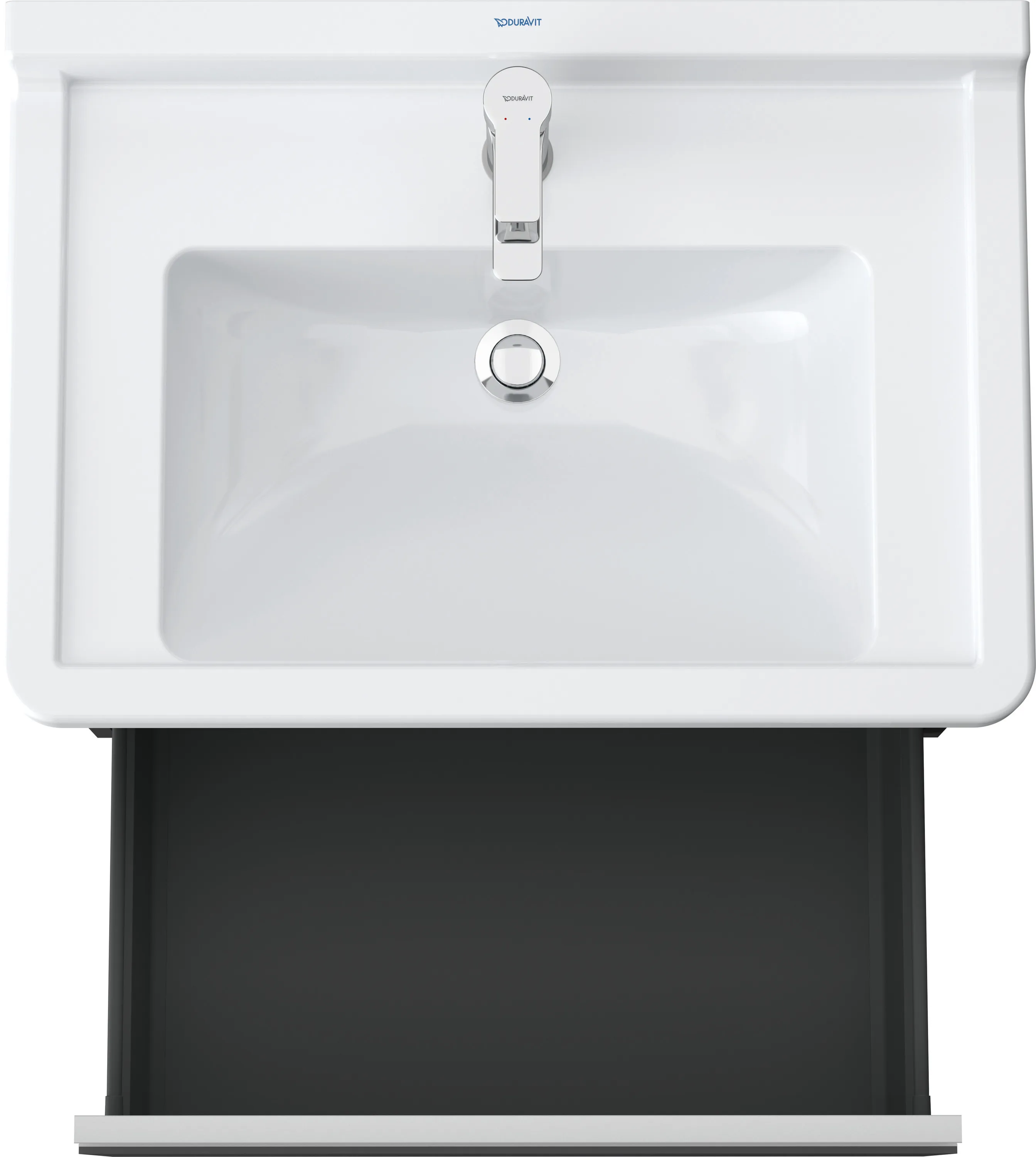 Duravit Waschtischunterschrank wandhängend „Ketho“ 65 × 41 × 45,5 cm Graphit Matt