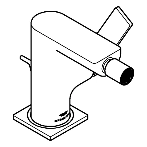 Einhand-Bidetbatterie Allure 24160_1, Zugstangen-Ablaufgarnitur, chrom Einhand-Bidetbatterie Allure 24160_1, Zugstangen-Ablaufgarnitur, chrom