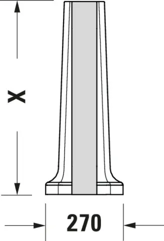 Standsäule 1930 für 043860, weiß Standsäule 1930 für 043860, weiß