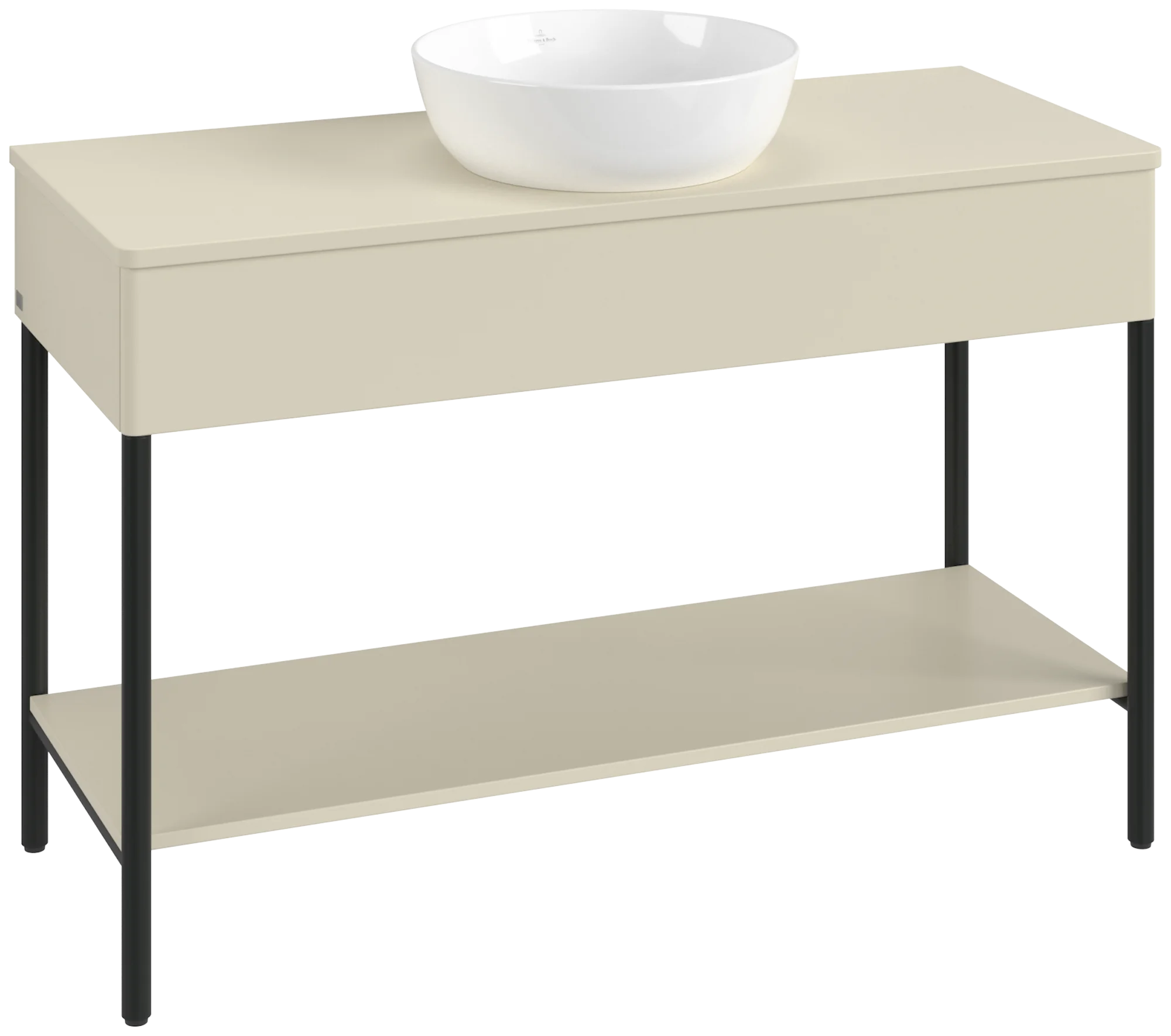 Villeroy & Boch Waschbeckenunterschrank Artis K65011, Silk Grey Matt Lacquer, 1.200 x 782 x 500 mm, Push-to-open Funktion, mit Hahnlochbohrung Villeroy & Boch Waschbeckenunterschrank Artis K65011, Silk Grey Matt Lacquer, 1.200 x 782 x 500 mm, Push-to-open Funktion, mit Hahnlochbohrung