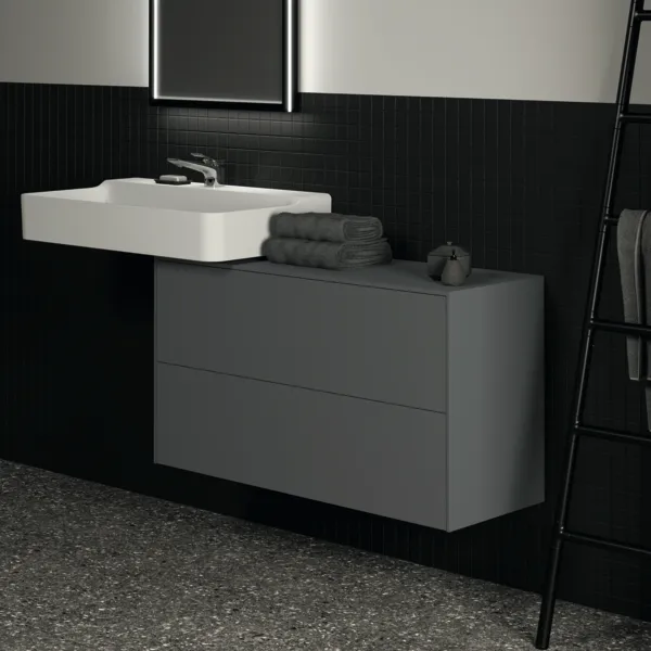 Ideal Standard Waschtischunterschrank Conca, 2 Auszüge, Anthrazit