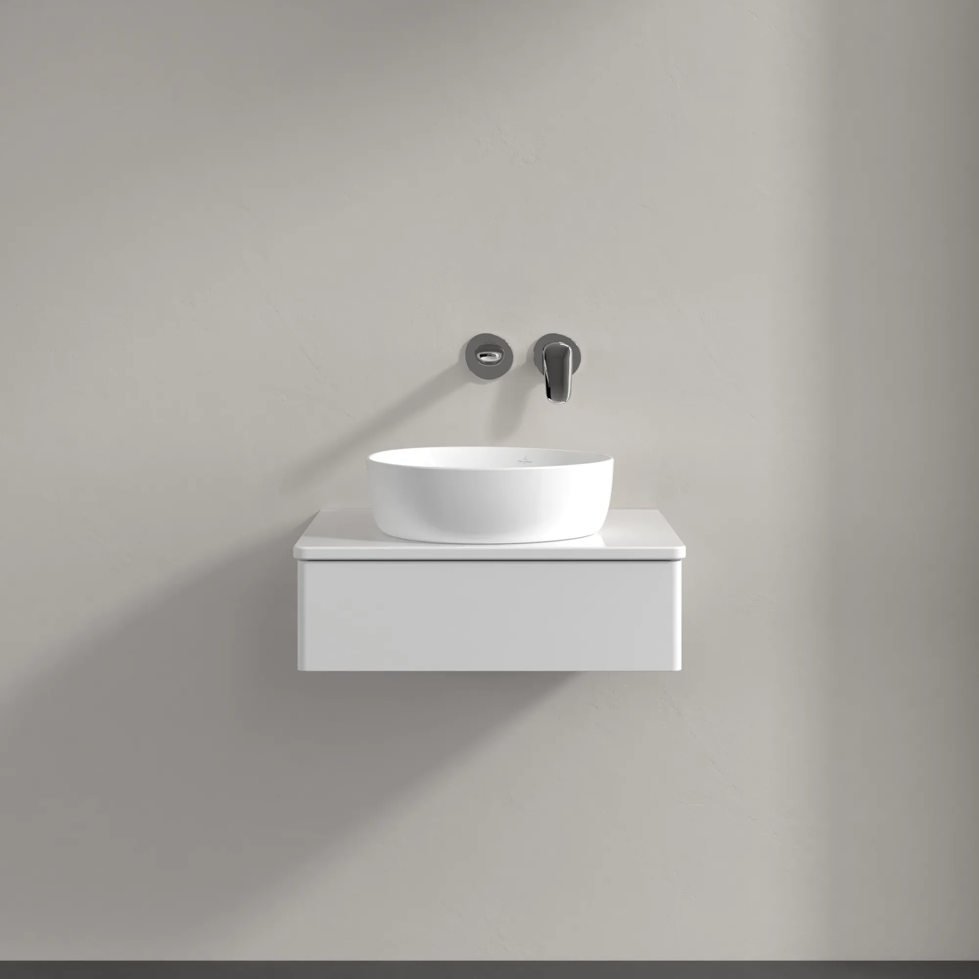 Villeroy & Boch Waschbeckenunterschrank Antao K07_1, Glossy White Lacquer, 600x190x500mm, mit SoftClosing und Push-to-open Funktion Villeroy & Boch Waschbeckenunterschrank Antao K07_1, Glossy White Lacquer, 600x190x500mm, mit SoftClosing und Push-to-open Funktion