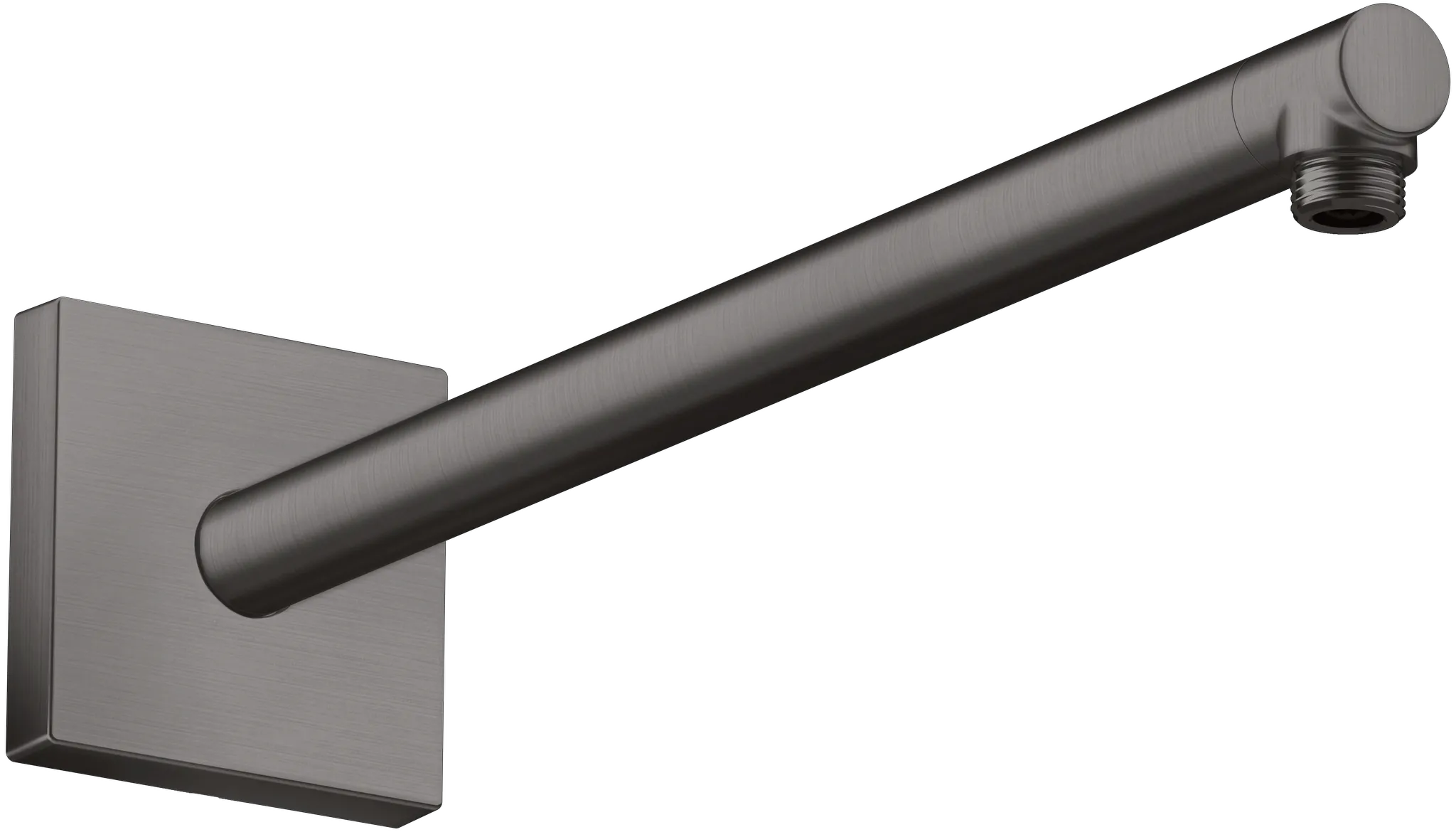 Hansgrohe AXOR ShowerSolutions Brausearm 390 mm eckig Brushed Black Chrome Aufputzmontage Messing G 1/2