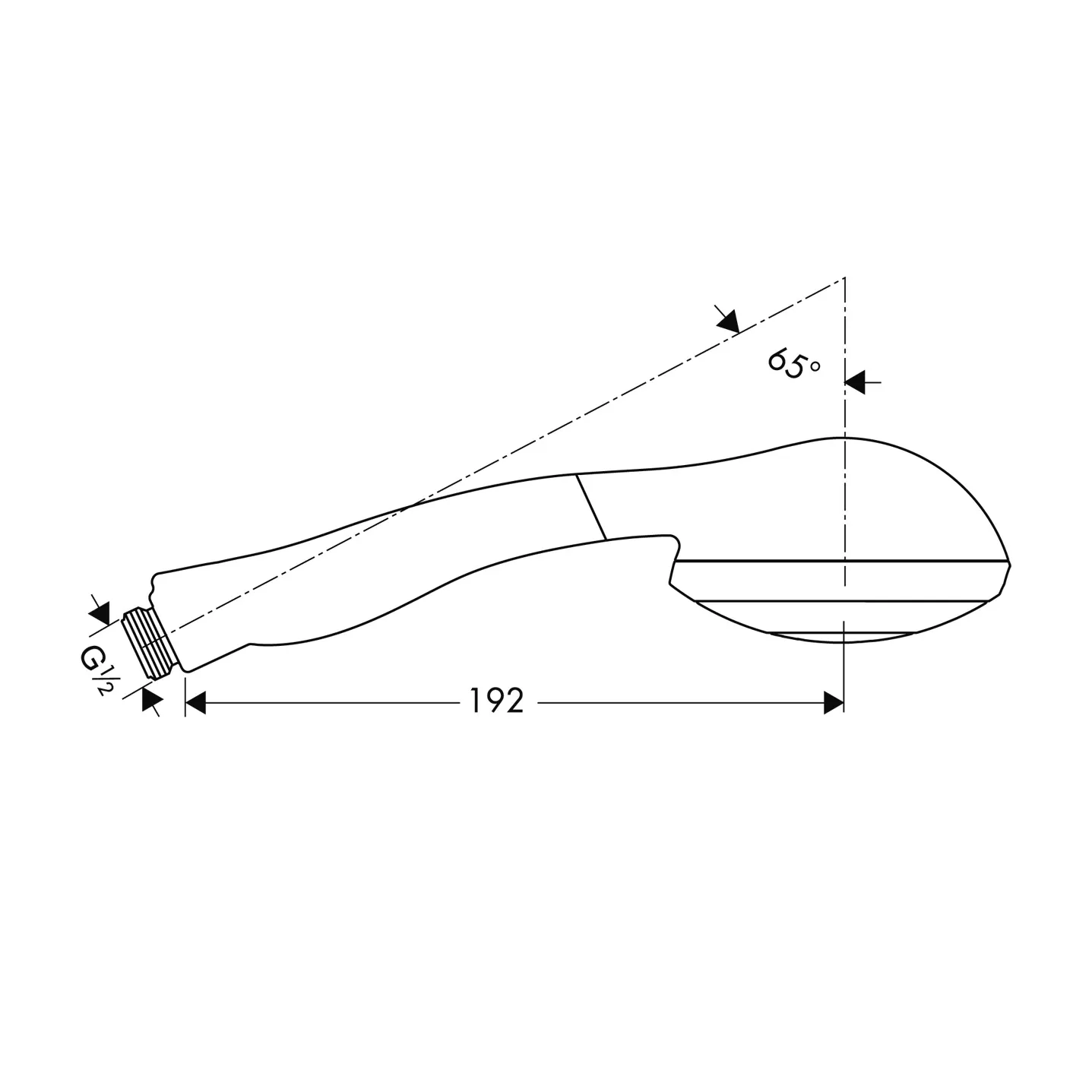 Handbrause Axor Carlton chrom mit Quiclean Handbrause Axor Carlton chrom mit Quiclean