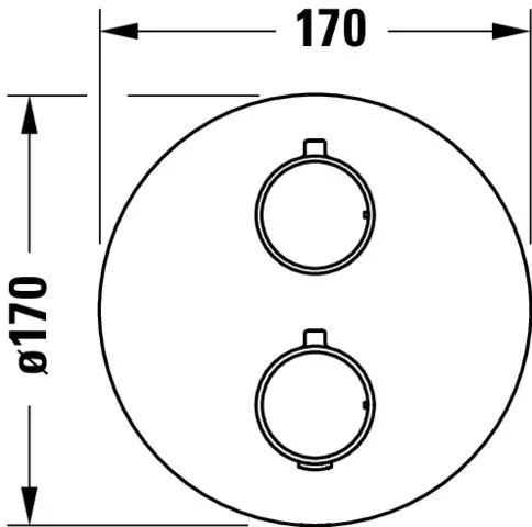 Th.arm. Th. Upu. Set Verbr.: 2 Rd. chr. 170x170 Sspr. 38C