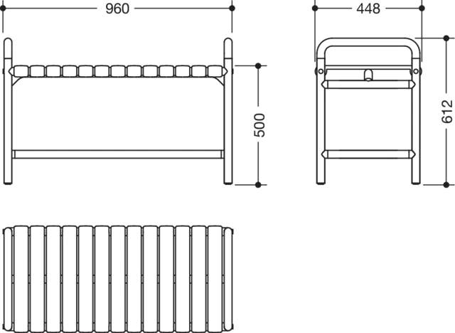 HEWI Duschbank „Serie 801“ 96 × 44,8 cm HEWI Duschbank „Serie 801“ 96 × 44,8 cm