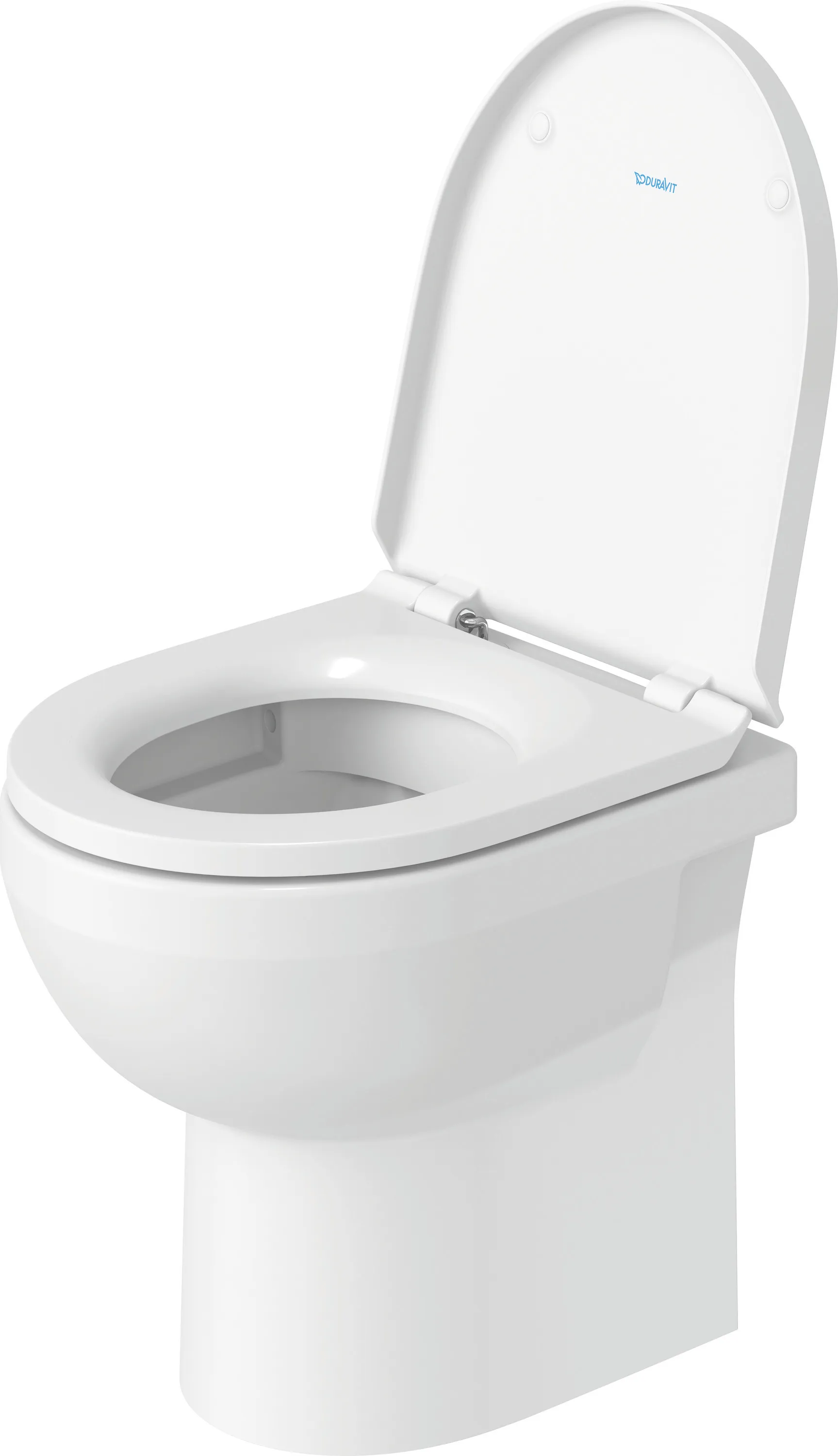 Duravit Stand-Tiefspül-WC inkl. WC-Sitz „No.1“ 51 × 38,6 × 46,5 cm, Befestigung sichtbar