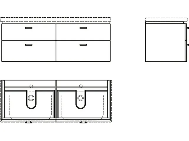 Ideal Standard Auszugsfront Connect, Amerikanische Eiche Dekor, 1284 mm, für Möbeldoppelwaschtischunterschrank, unten Ideal Standard Auszugsfront Connect, Amerikanische Eiche Dekor, 1284 mm, für Möbeldoppelwaschtischunterschrank, unten