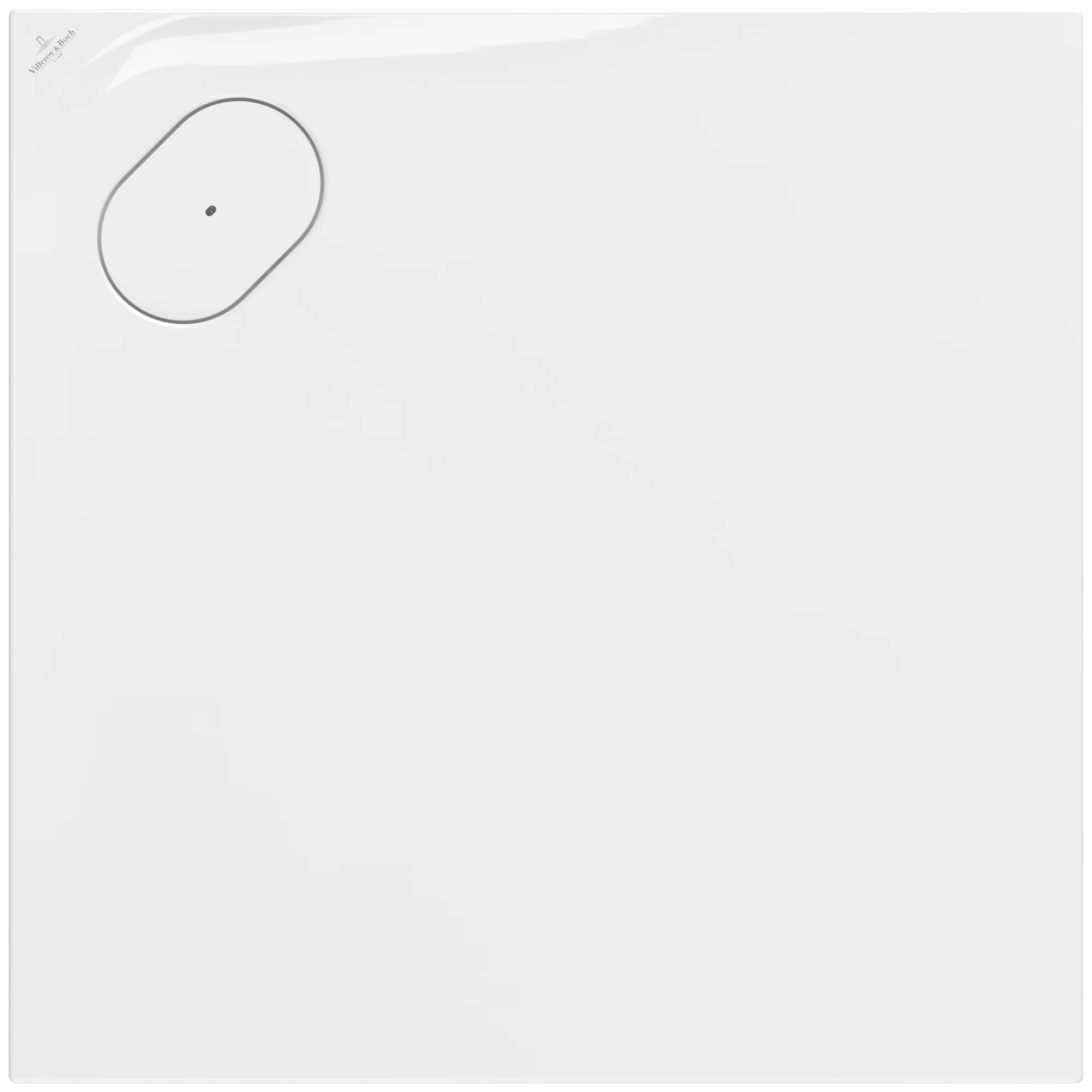 Villeroy & Boch quadratische Duschwanne Ecora UDA8080ERA1CV, 800x800x35 mm, weiß Alpin, glänzend, Antirutschklasse A