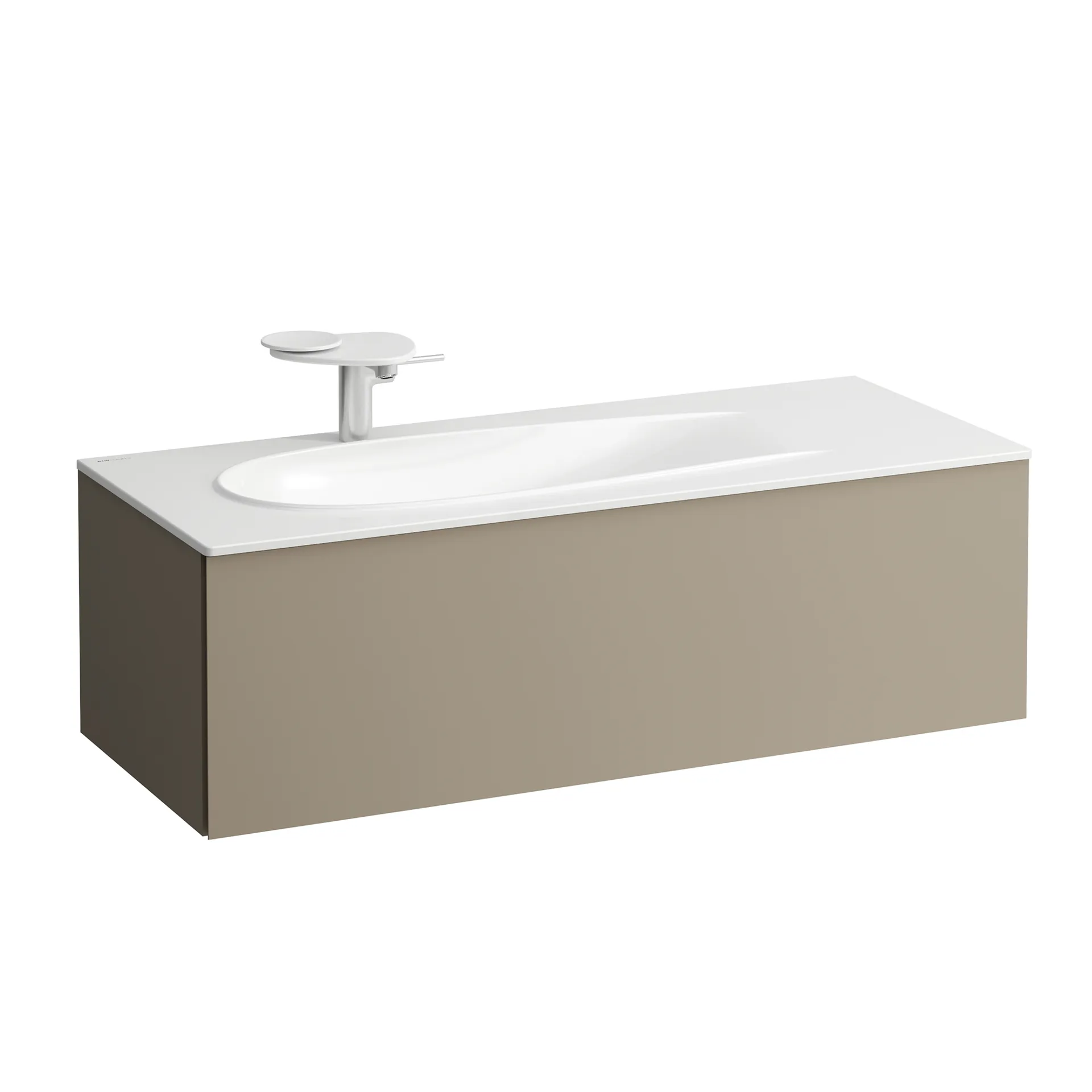 Waschtischunterbau, ILBAGNOALESSI, 491x1194x364, 1 Schublade, integrierte, versteckte Griffe seitlich, Vollauszug, Soft-Close, Siphonausschnitt links, passend zu Waschtisch H817979, Weiß matt Waschtischunterbau, ILBAGNOALESSI, 491x1194x364, 1 Schublade, integrierte, versteckte Griffe seitlich, Vollauszug, Soft-Close, Siphonausschnitt links, passend zu Waschtisch H817979, Weiß matt