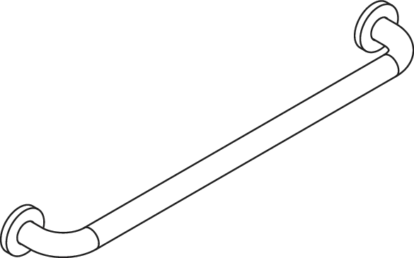 HEWI Handtuchhalter „Serie 477“ 63 × 2,8 × 8,5 cm in Reinweiß HEWI Handtuchhalter „Serie 477“ 63 × 2,8 × 8,5 cm in Reinweiß