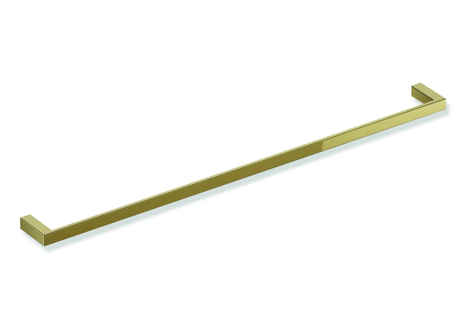 HEWI Badetuchhalter System 900Q, PVD, 800 mm breit, 20 mm hoch, Gold glänzend