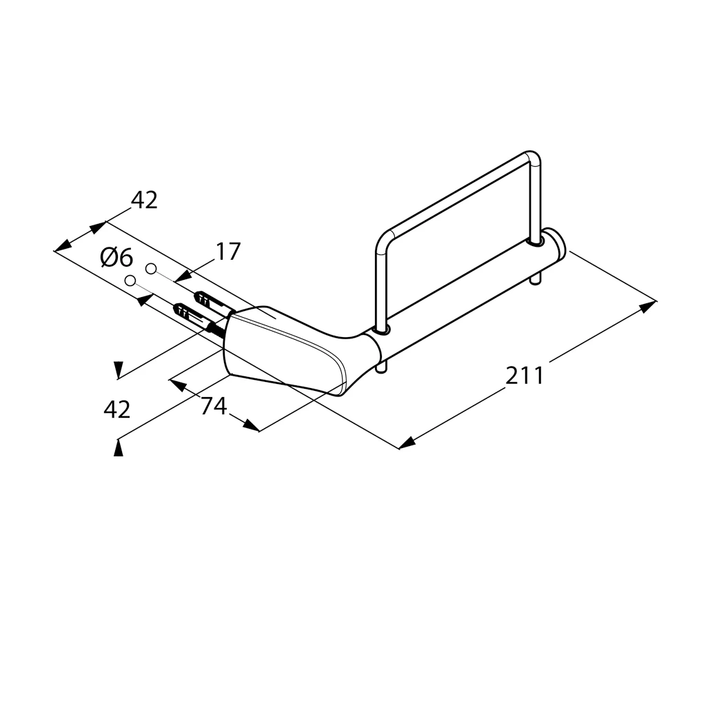 AMBA Toilettenpapierhalter chrom