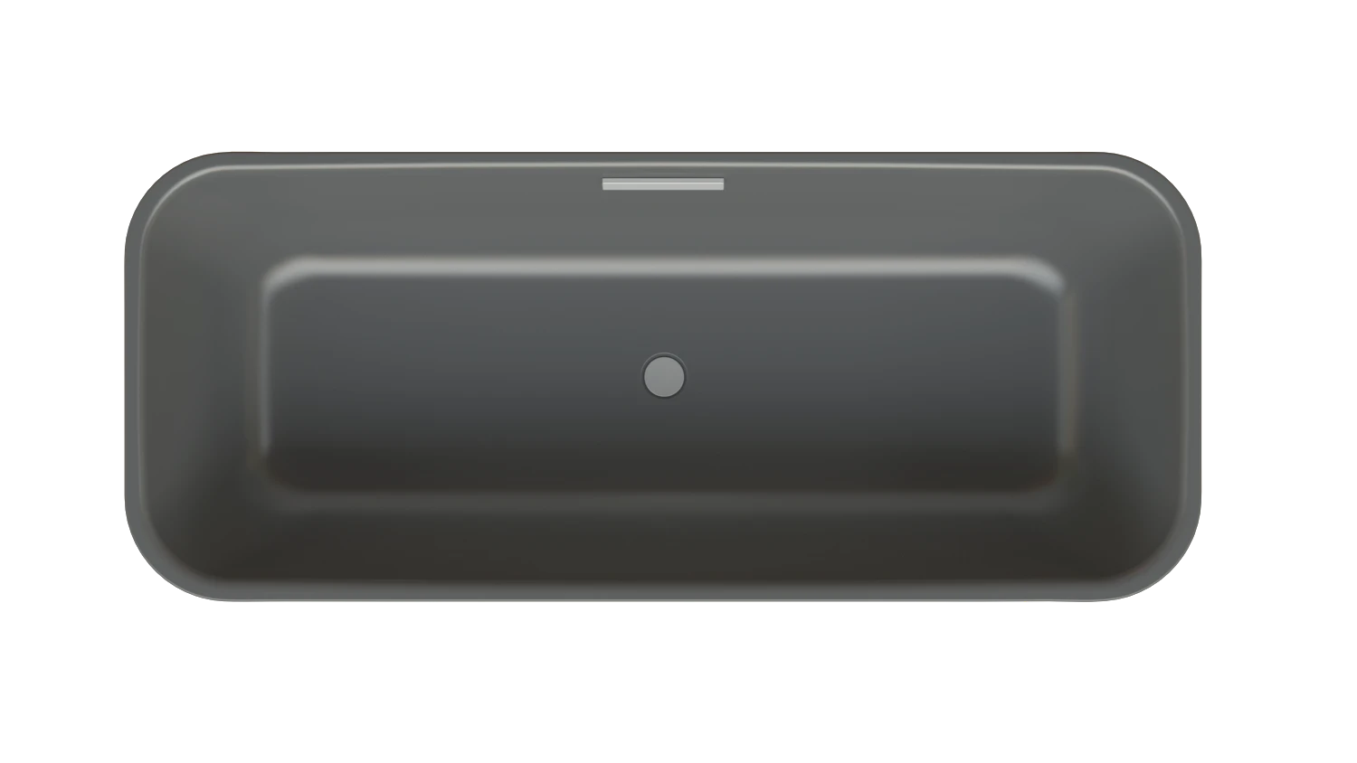 Bette rechteck Badewanne „BetteArt“ 180,5 × 75,5 cm in Raven
