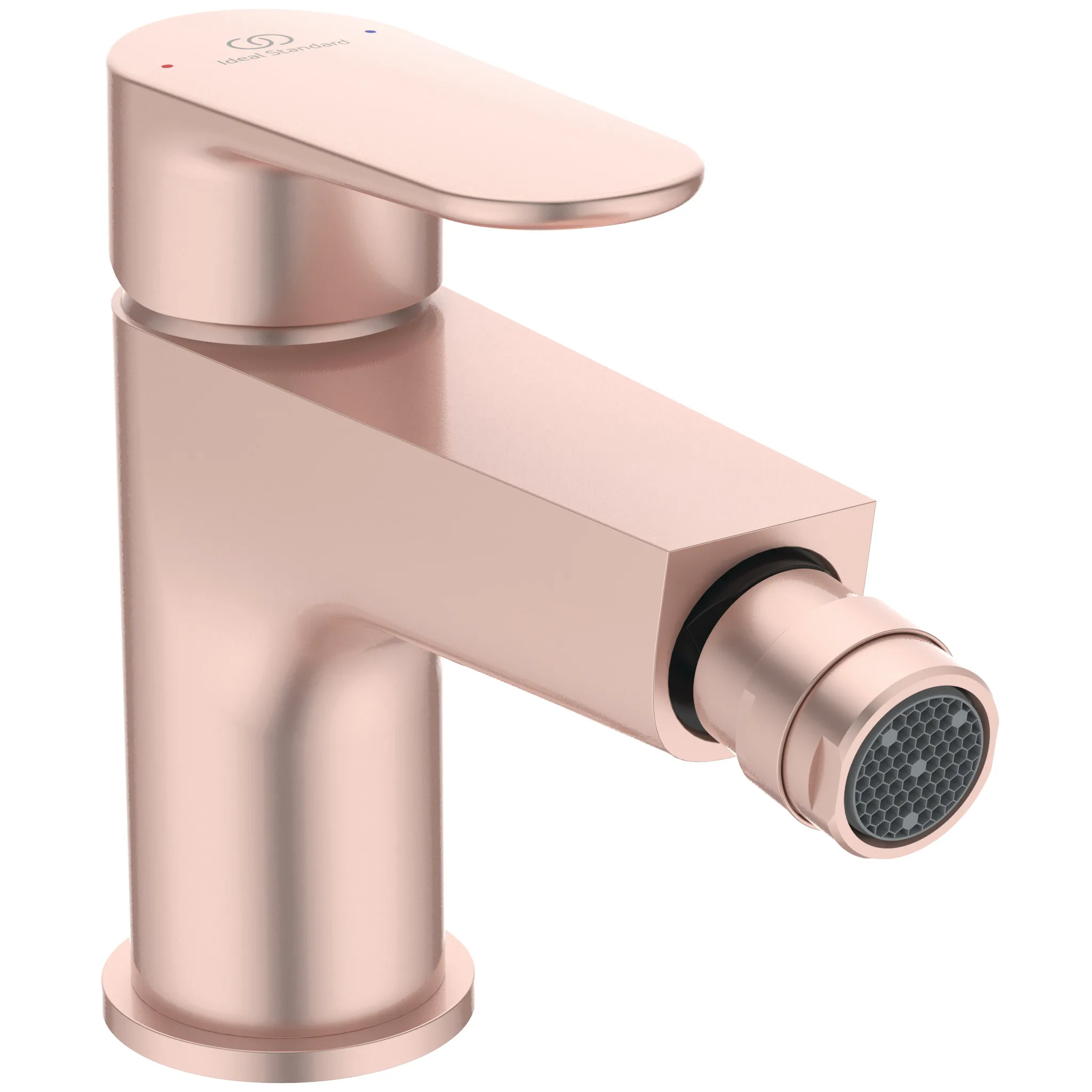 Bidetarmatur Cerafine O mit Push-Open-Ventil Ausladung 132mm Rose Bidetarmatur Cerafine O mit Push-Open-Ventil Ausladung 132mm Rose
