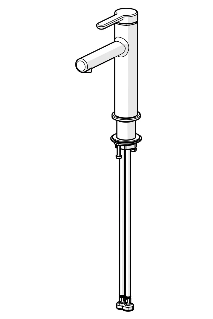 HansaDESIGNO Style Waschtischarmatur 5188, Ausladung 125 mm DN15, Chrom HansaDESIGNO Style Waschtischarmatur 5188, Ausladung 125 mm DN15, Chrom