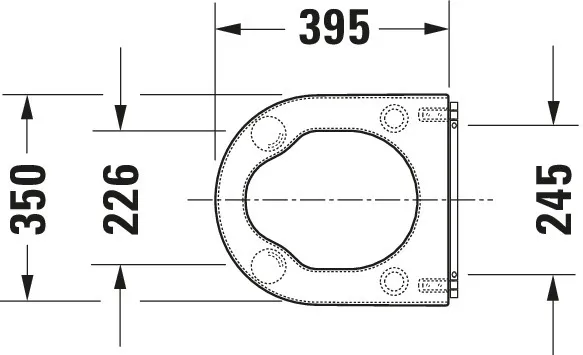 Duravit WC-Sitz „Starck 3“ Vital 37,1 × 41,6 × 4,6 cm