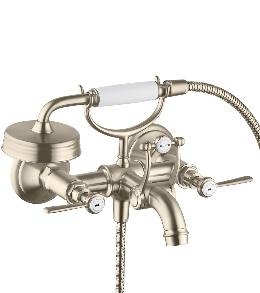 Hansgrohe AXOR Montreux 2-Griff Wannenarmatur Aufputz, Chrom, Ausladung 224 mm, Stichmaß 170 ±32 mm Hansgrohe AXOR Montreux 2-Griff Wannenarmatur Aufputz, Chrom, Ausladung 224 mm, Stichmaß 170 ±32 mm
