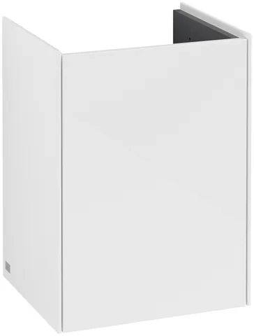 Villeroy & Boch Waschtischunterschrank mit Tür „Collaro“ 410 × 546 × 344 mm Glossy White, für Becken mittig, Anschlag links, ohne Beleuchtung