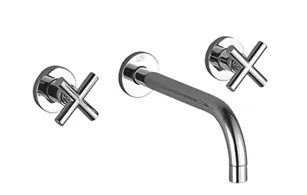Waschtisch-Wandbatterie ohne Ablaufgarnitur TARA Chrom 36717892