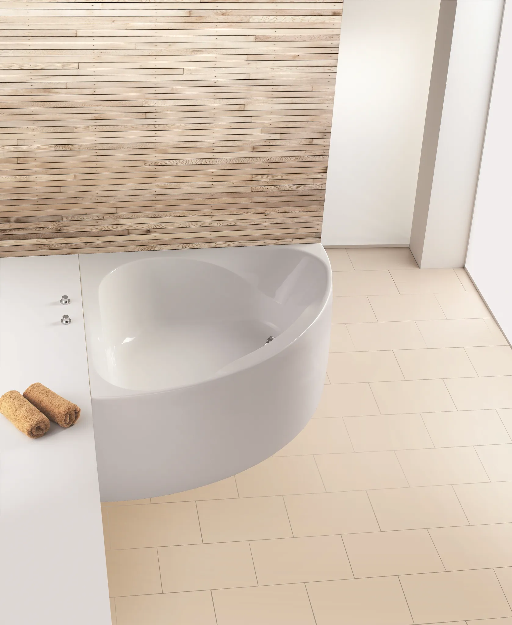 Hoesch Badewanne „Spectra“ eck 141,6 × 141,6 cm, mit Schürze in Weiß Hoesch Badewanne „Spectra“ eck 141,6 × 141,6 cm, mit Schürze in Weiß