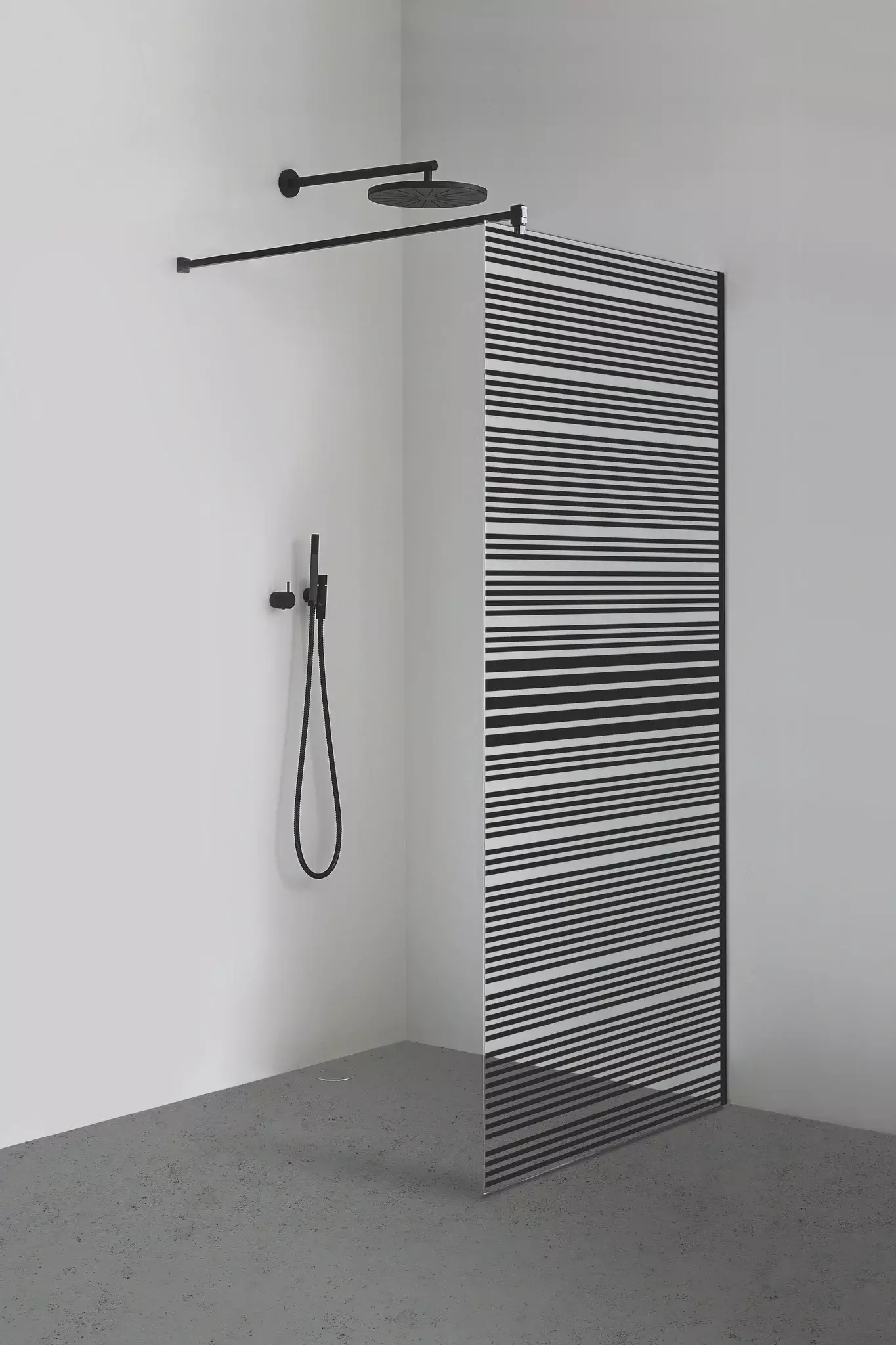 Sprinz Walk-In-Duschkabine Black Level „Inloop Black“ B: 1000 mm H: 2100 mm T: 8 mm Sprinz Walk-In-Duschkabine Black Level „Inloop Black“ B: 1000 mm H: 2100 mm T: 8 mm