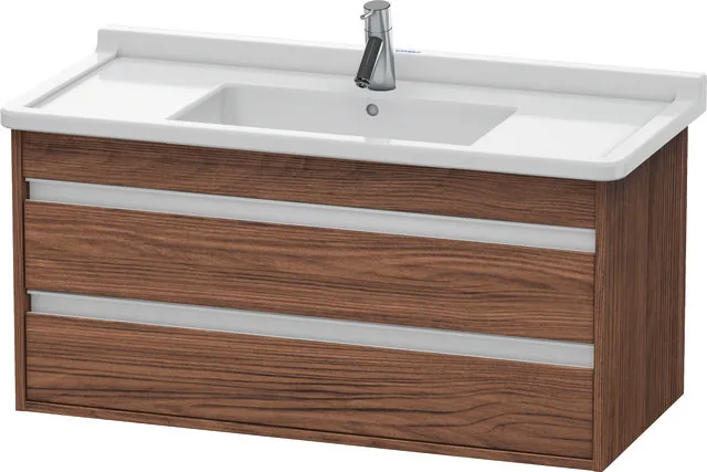 Duravit Waschtischunterschrank wandhängend „Ketho“ 100 × 48 × 45,5 cm Nussbaum Dunkel Duravit Waschtischunterschrank wandhängend „Ketho“ 100 × 48 × 45,5 cm Nussbaum Dunkel