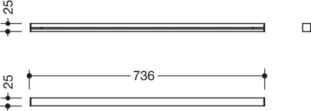 HEWI Wandprofil mit Kappe/n in Signalweiß matt HEWI Wandprofil mit Kappe/n in Signalweiß matt