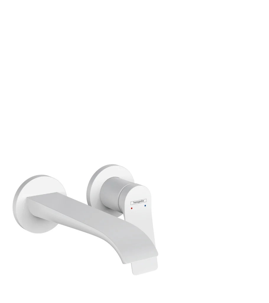 Hansgrohe Vivenis Einhebel-Waschtischmischer Unterputz, Mattweiß, Ausladung 192 mm