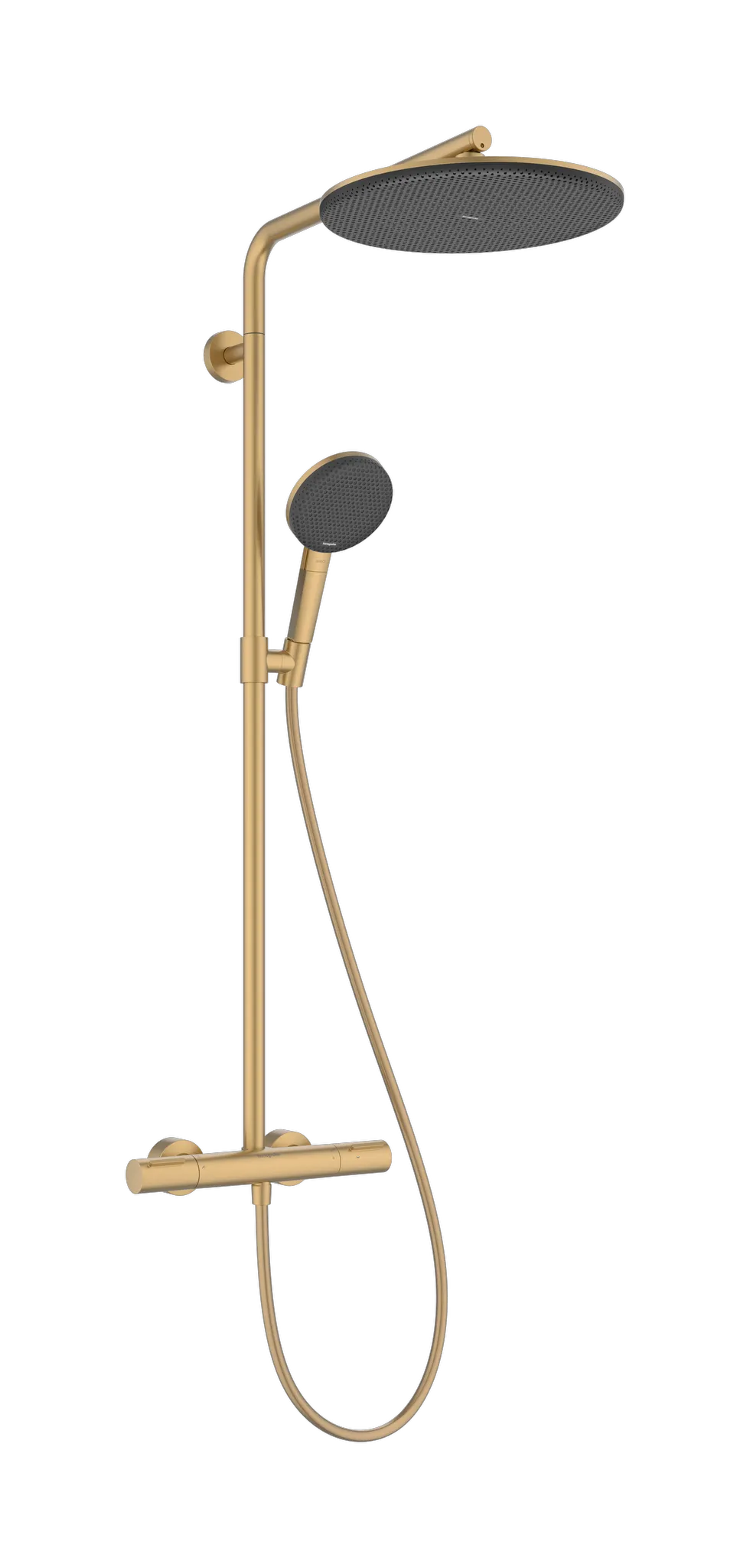 Hansgrohe Raindance Alive S Puro Showerpipe 300 1jet mit Ecostat Element BBR, Brushed Bronze, 300 mm Brausekopfgröße, Aufputzinstallation, DN15 Anschluss Hansgrohe Raindance Alive S Puro Showerpipe 300 1jet mit Ecostat Element BBR, Brushed Bronze, 300 mm Brausekopfgröße, Aufputzinstallation, DN15 Anschluss