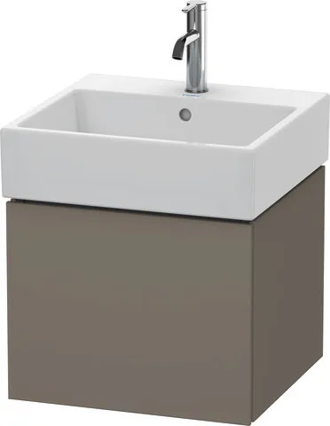 Duravit Waschtischunterschrank wandhängend „L-Cube“ 48,4 × 39,4 × 45,9 cm Flannel Grey Seidenmatt