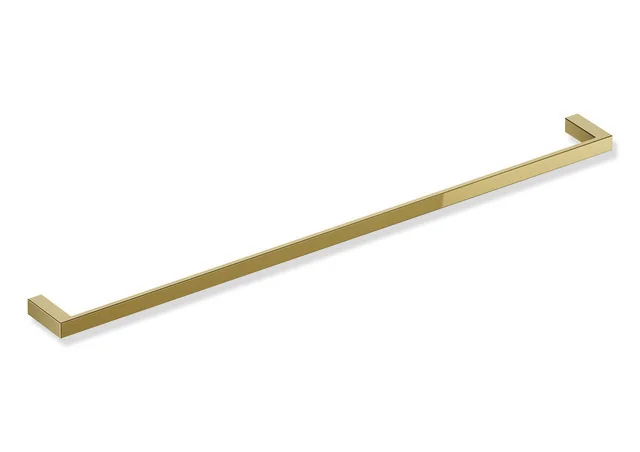 HEWI Badetuchhalter System 900Q, PVD, 800 mm breit, 20 mm hoch, Gold glänzend