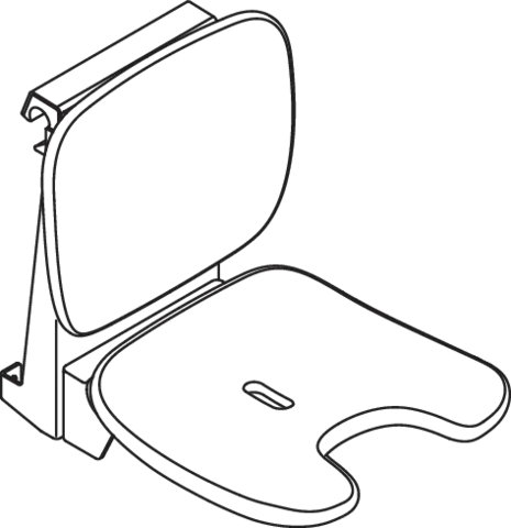 Einhängesitz „Serie 802 LifeSystem“ in Signalweiß glänzend / Signalweiß matt Einhängesitz „Serie 802 LifeSystem“ in Signalweiß glänzend / Signalweiß matt