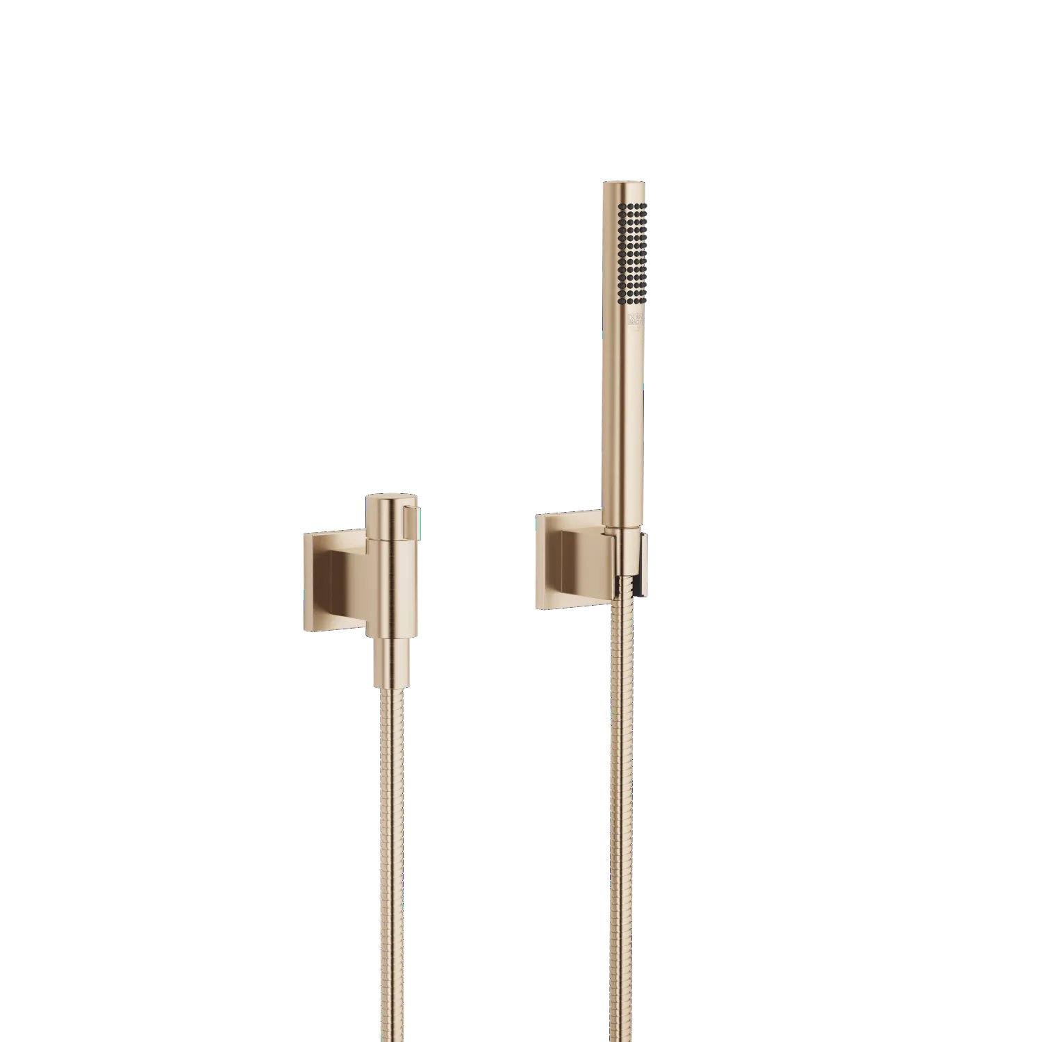 Dornbracht Schlauchbrausegarnitur mit Einzelrosetten, Light Gold gebürstet