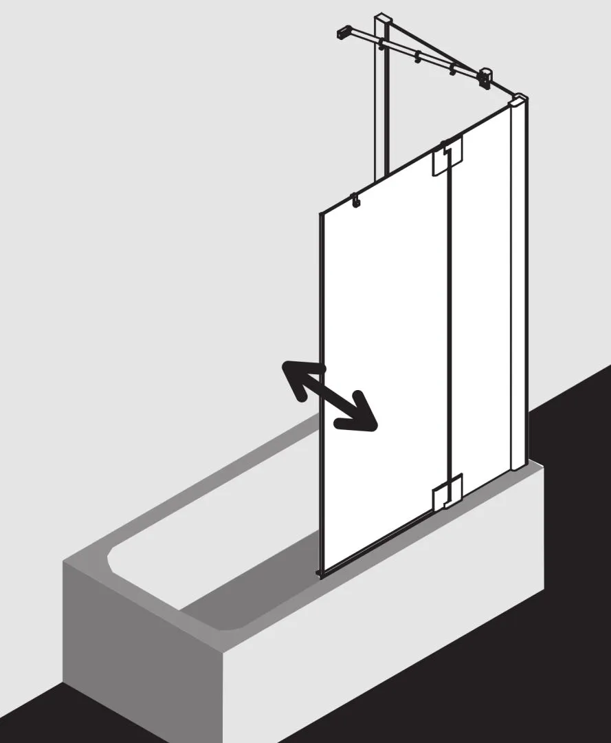 PASA XP PXDTR Pendelflügel mit Festfeld rechts, Höhe 1500 mm, Breitenverstellmaß 770-800 mm, Farbe Silber Mattglanz, Glas ESG Klar PASA XP PXDTR Pendelflügel mit Festfeld rechts, Höhe 1500 mm, Breitenverstellmaß 770-800 mm, Farbe Silber Mattglanz, Glas ESG Klar