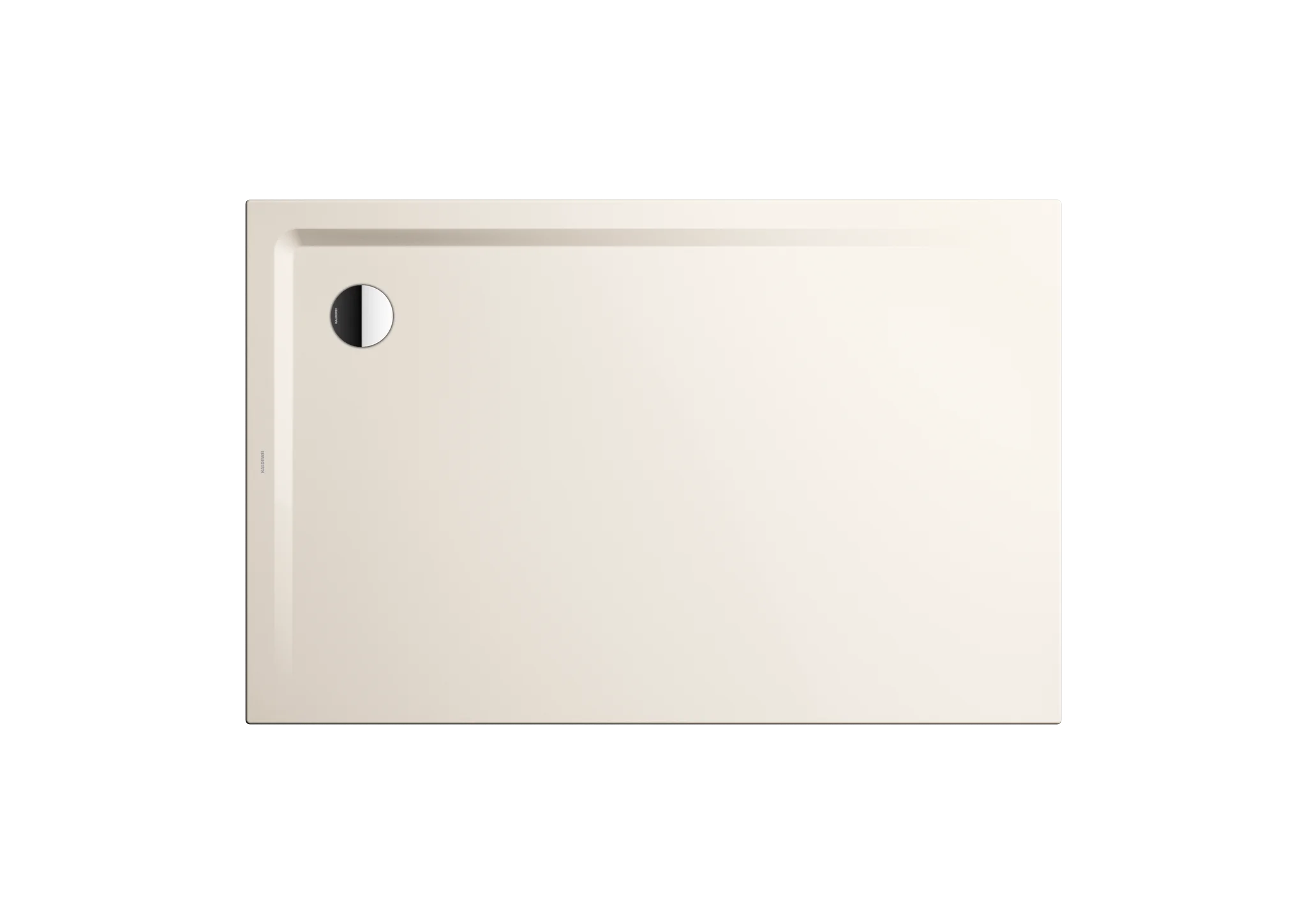 Kaldewei SUPERPLAN MIT WANNENTRÄGER EXTRAFLACH, Duschfläche 900x1000 mm, Perl-Effekt, 25 mm tief, Eckablauf, MADE IN GERMANY