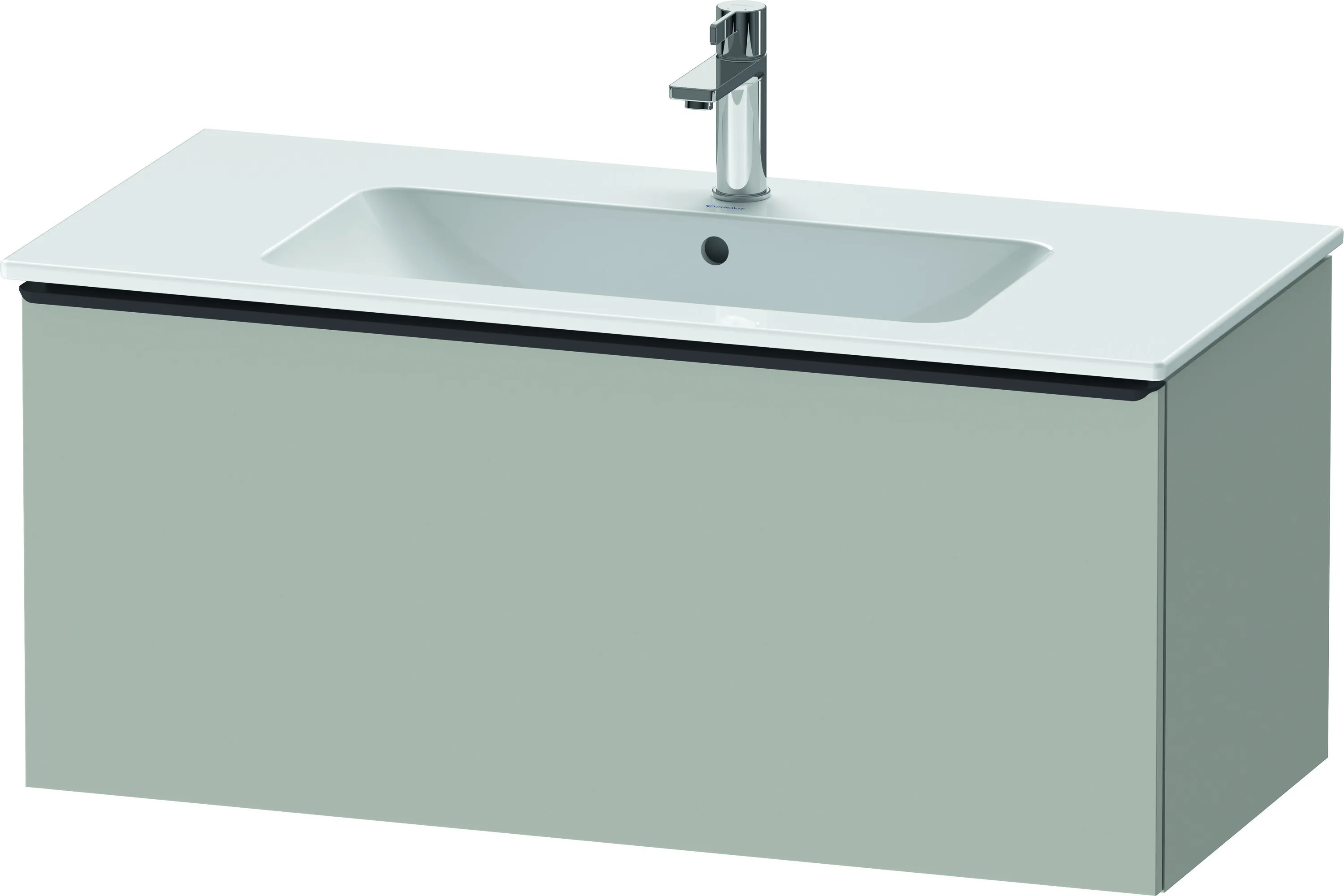 Duravit Waschtischunterschrank wandhängend „D-Neo“ 101 × 44 × 46,2 cm Betongrau Matt