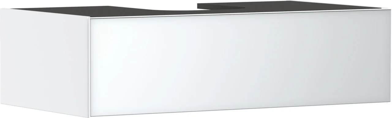 Hansgrohe Xevolos E Waschtischunterschrank Mattweiß 980x550 mm mit 1 Schubkasten, grifflos, PushOpen, SoftClose, Wandmontage