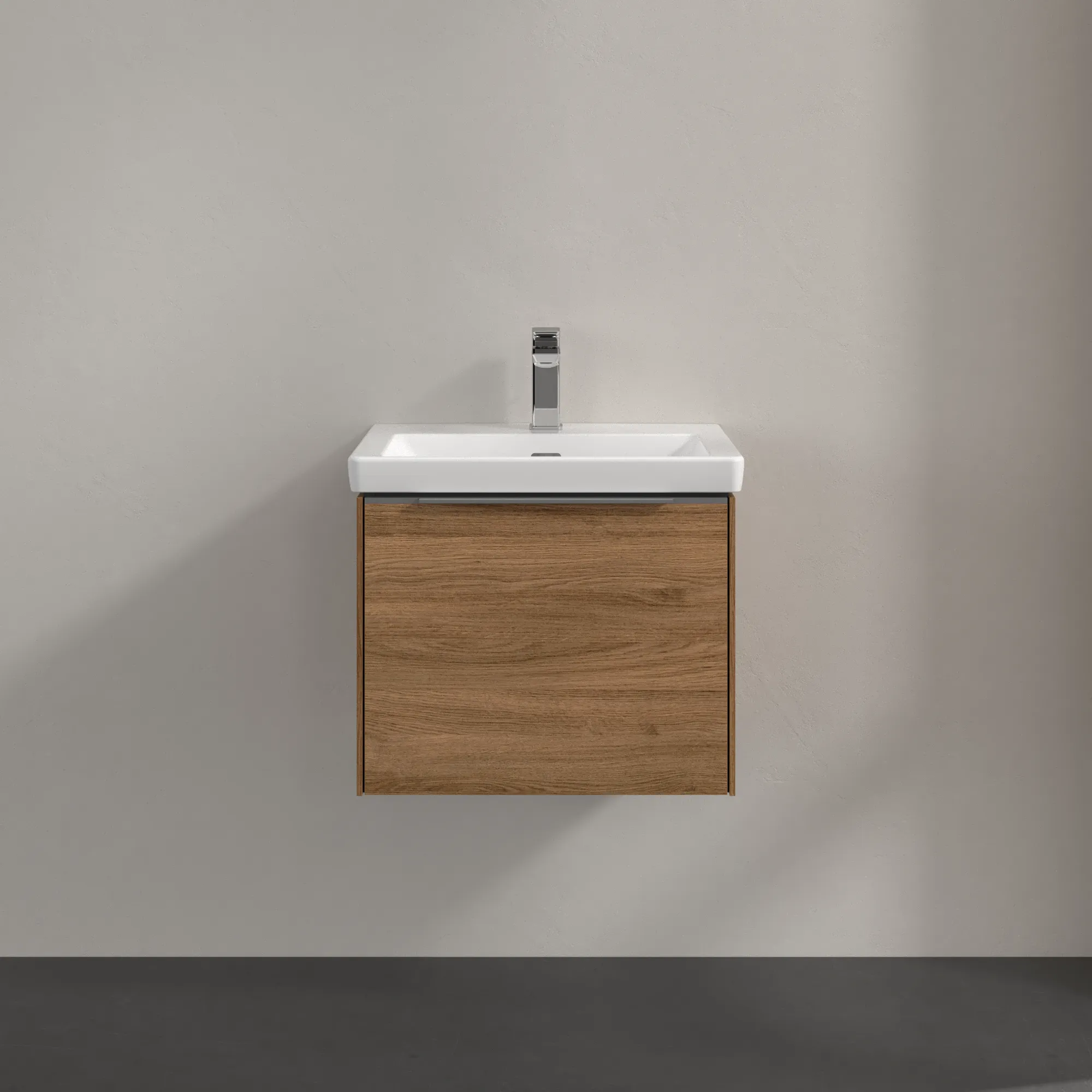Villeroy & Boch Waschtischunterschrank „Subway 3.0“ für Schrankwaschtisch 523 × 429 × 448 mm Kansas Oak, für Becken mittig