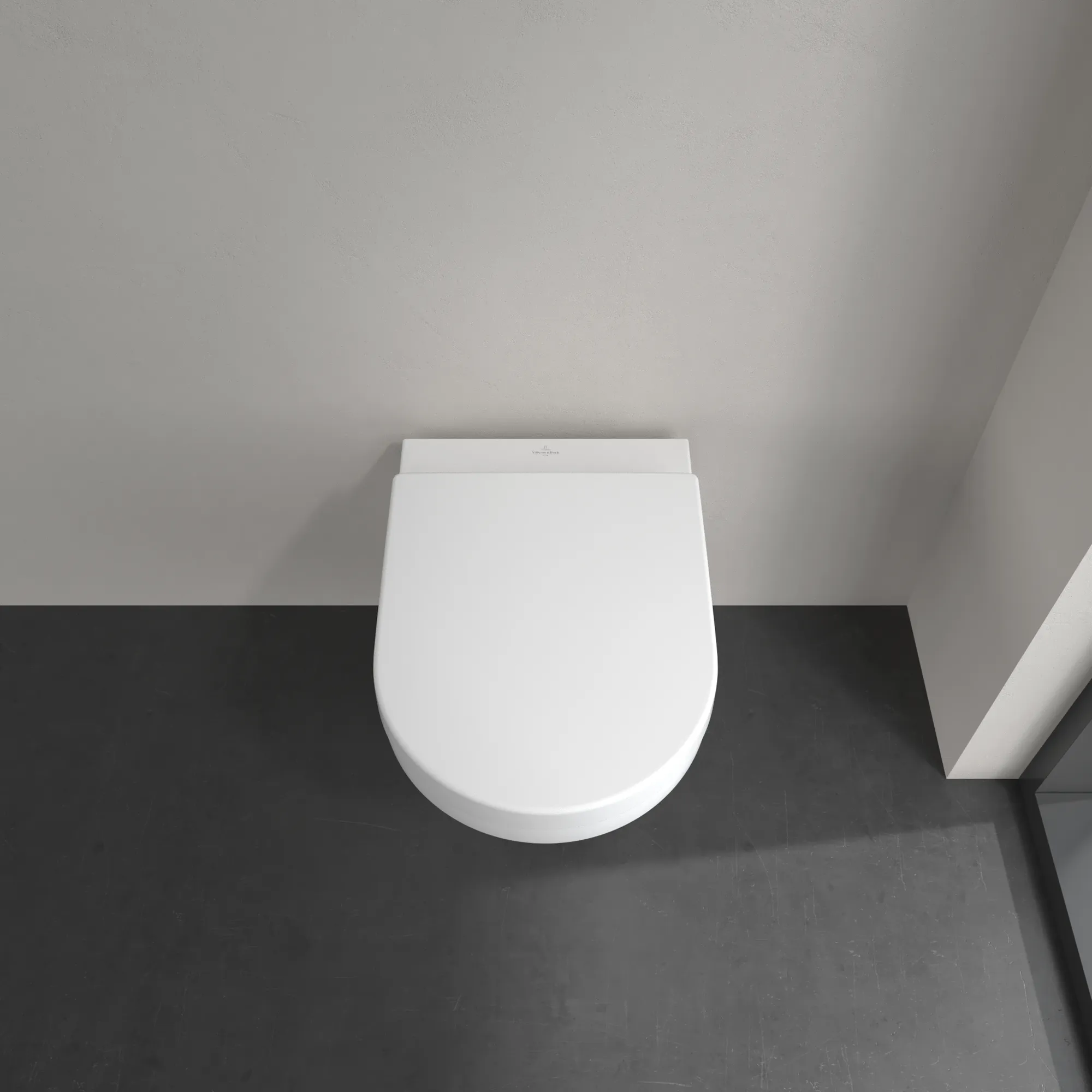 Villeroy & Boch Architectura Tiefspül-WC spülrandlos, Rund, Weiß Alpin, 370x530 mm, Höhe 355 mm, wandhängend