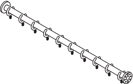 HEWI Duschvorhangstange „Serie 801“