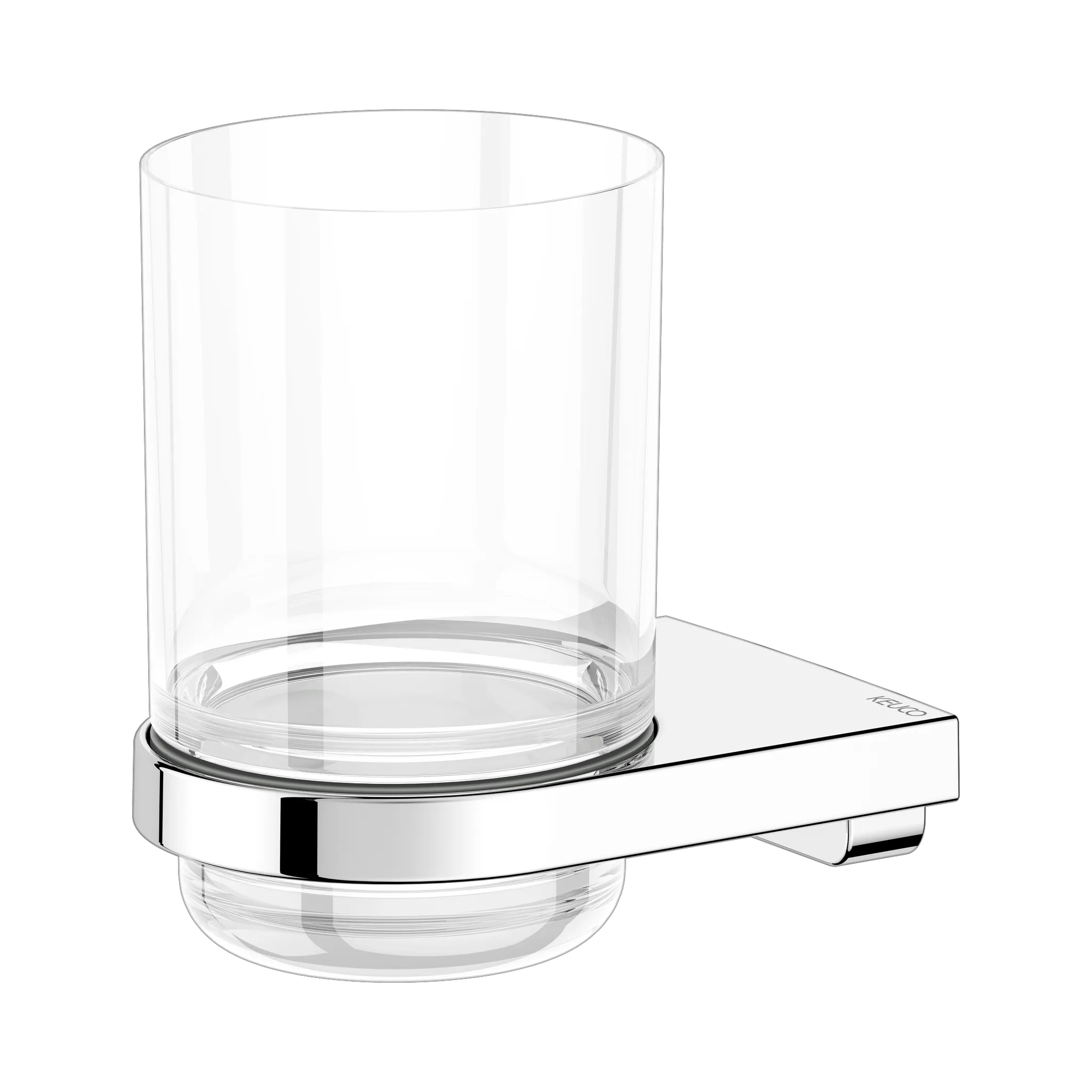 Collection Moll Glashalter mit Echtkristall-Glas verchromt